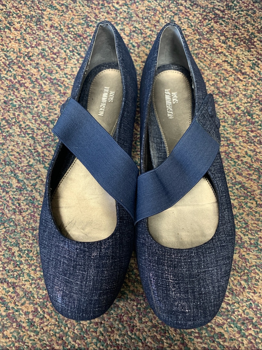 Ros Hommerson Women’s Sz 9 Danish Mary Jane Navy Ortho Comfort Narrow Suport